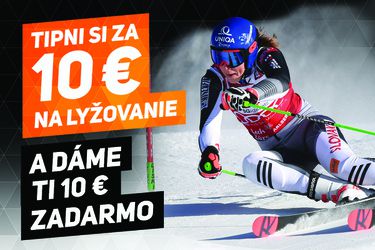 Tipujte na alpské lyžovanie a Niké vám dá 10 eur zadarmo!
