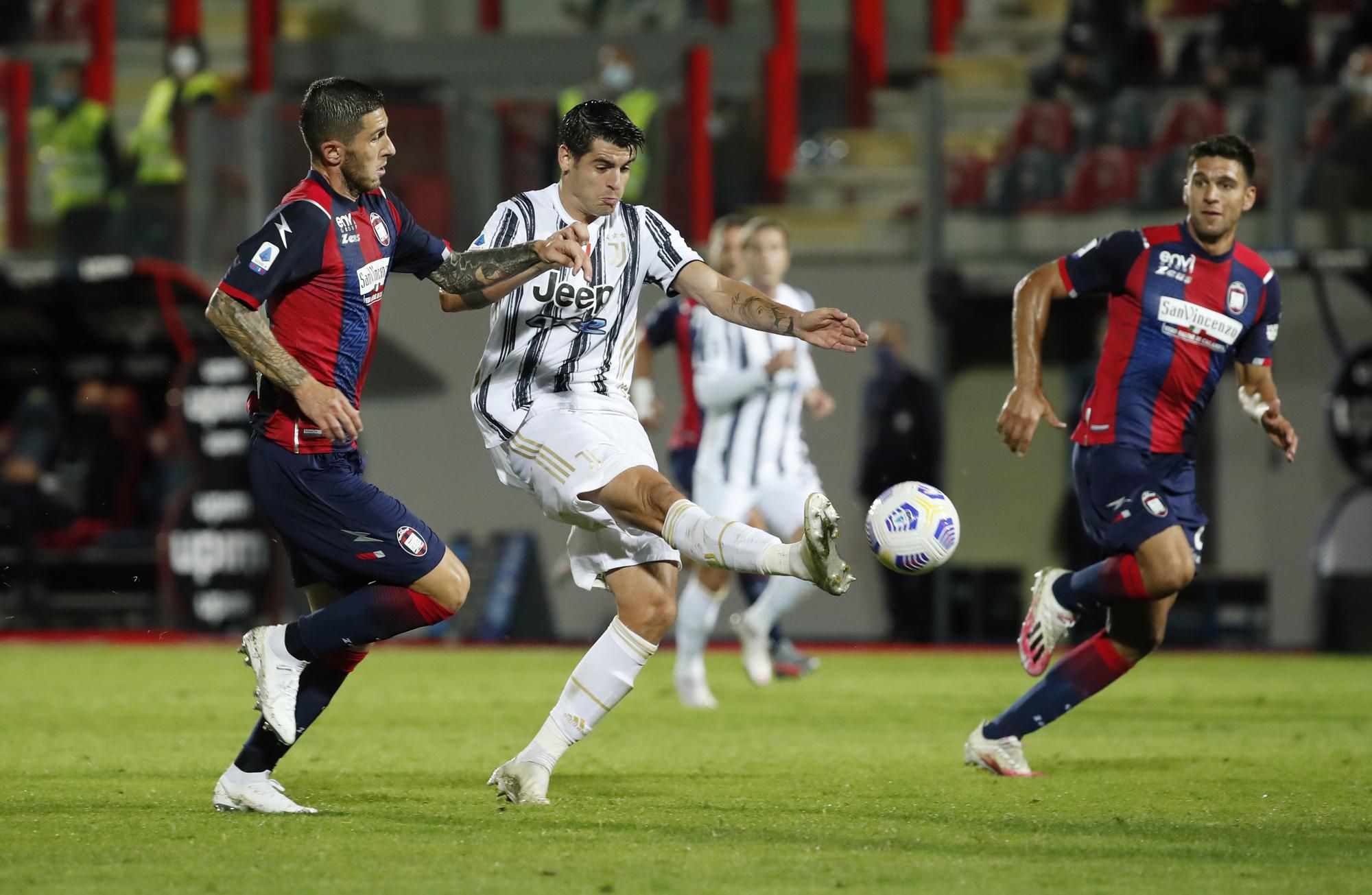 Alvaro Morata v zápasa proti Crotone