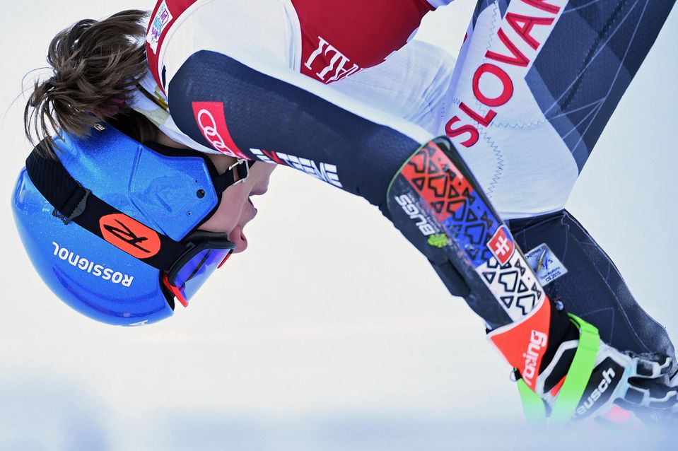 Slovenská lyžiarka Petra Vlhová v cieli.