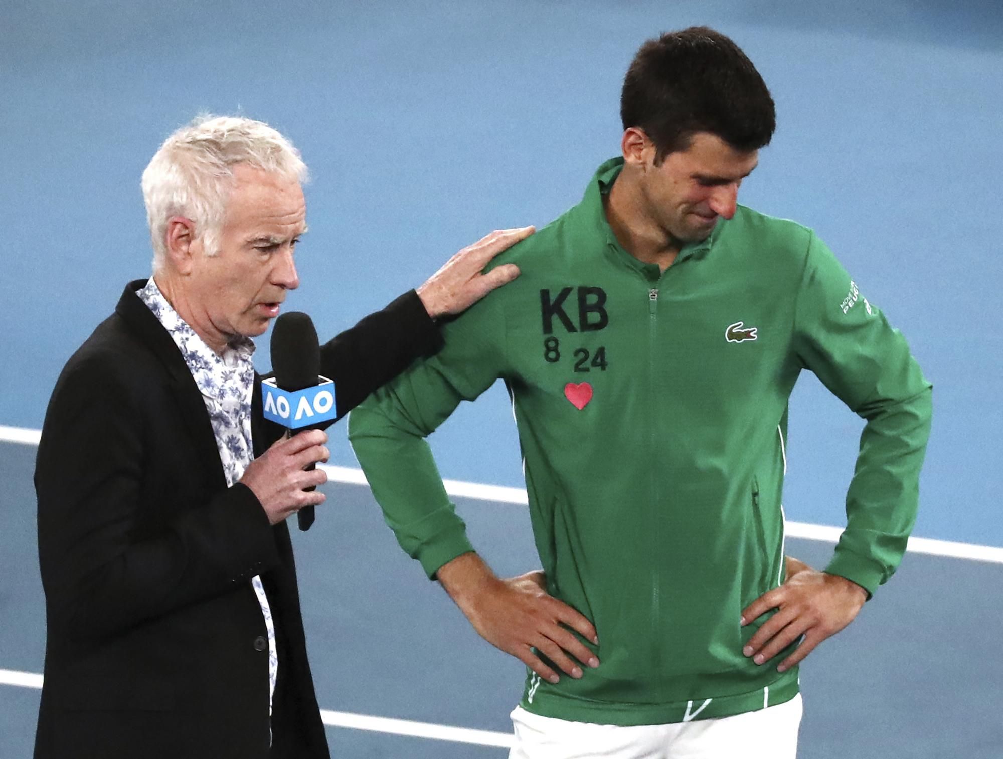 John McEnroe po boku Novaka Djokoviča