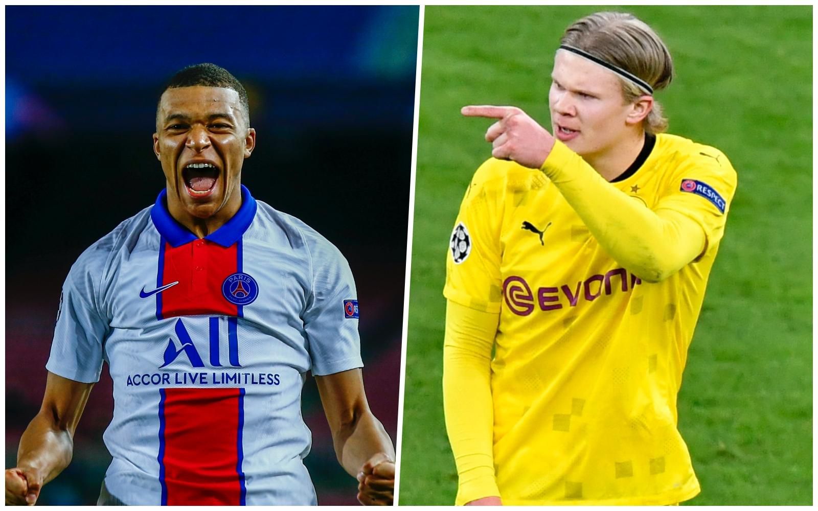 Kylian Mbappé a Erling Haaland