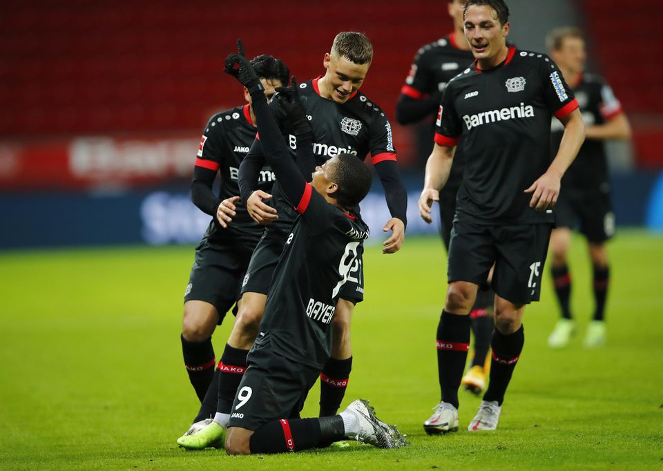 Gólová radosť hráčov Bayeru Leverkusen
