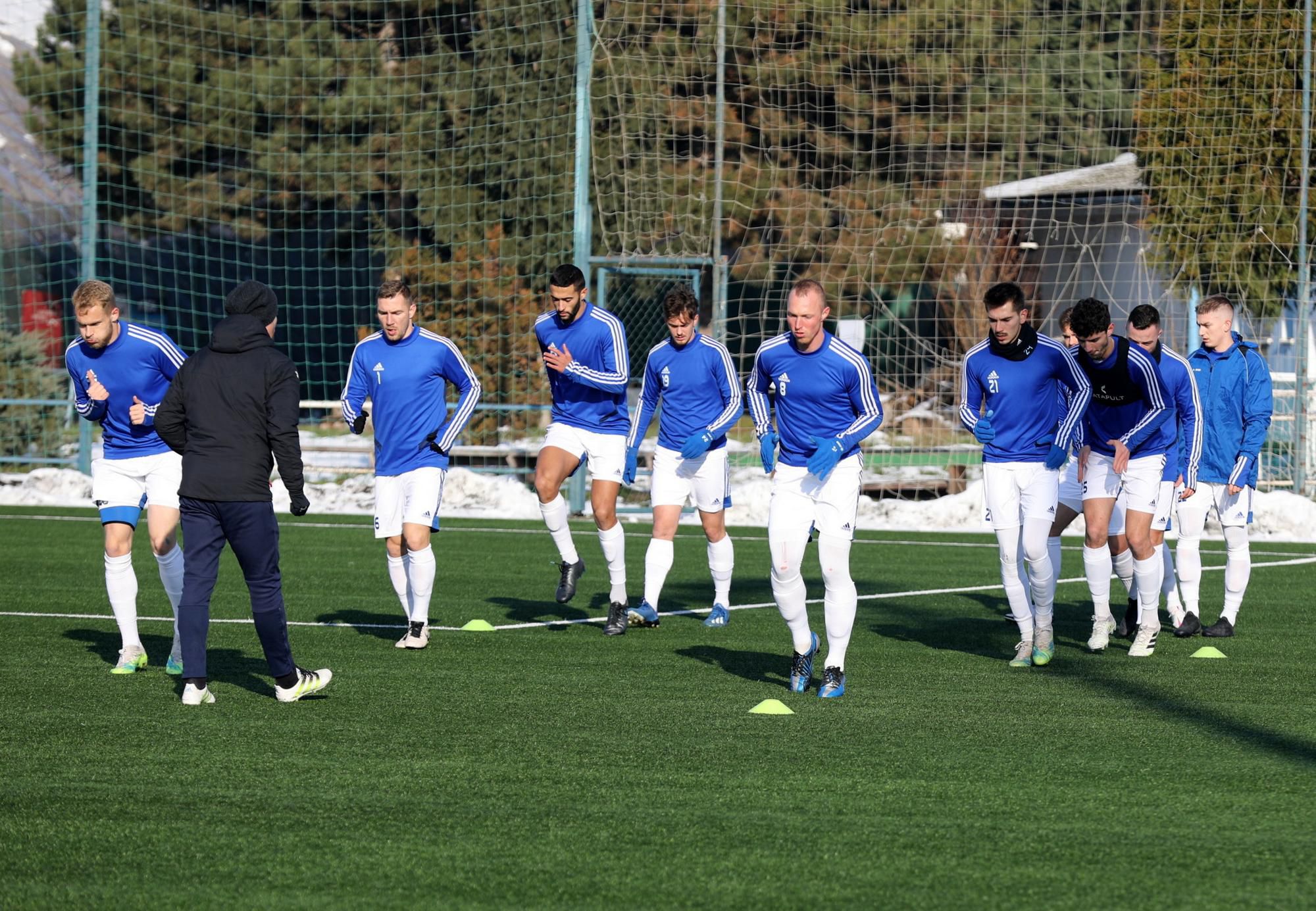 Hráči FC Nitra počas prípravy