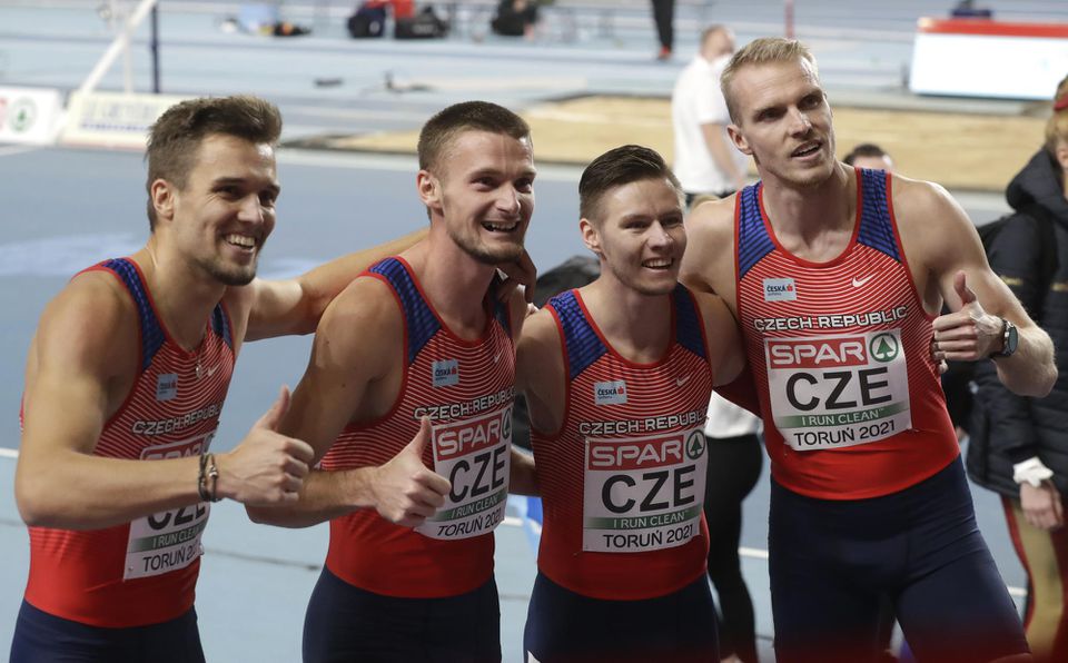 Česká štafeta mužov v behu na 400 metrov