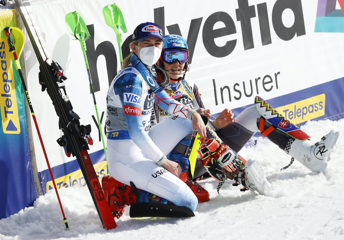 Petra Vlhová a Mikaela Shiffrinová.