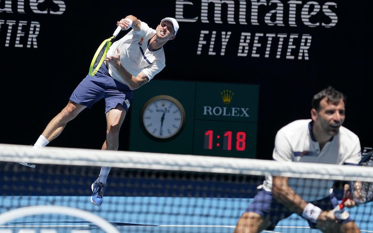 Slovensko-chorvátsky tenisový pár Filip Polášek a Ivan Dodig.