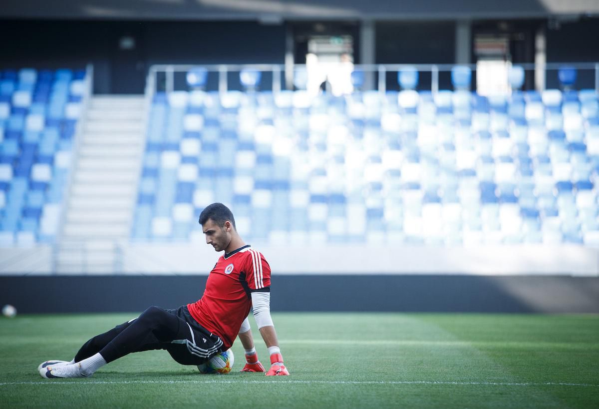 Brankár ŠK Slovan Bratislava Dominik Greif.