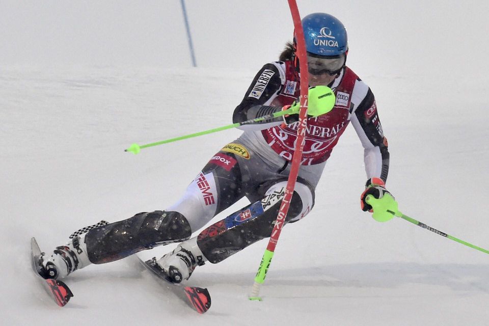 Petra Vlhová v prvom kole slalomu v Levi