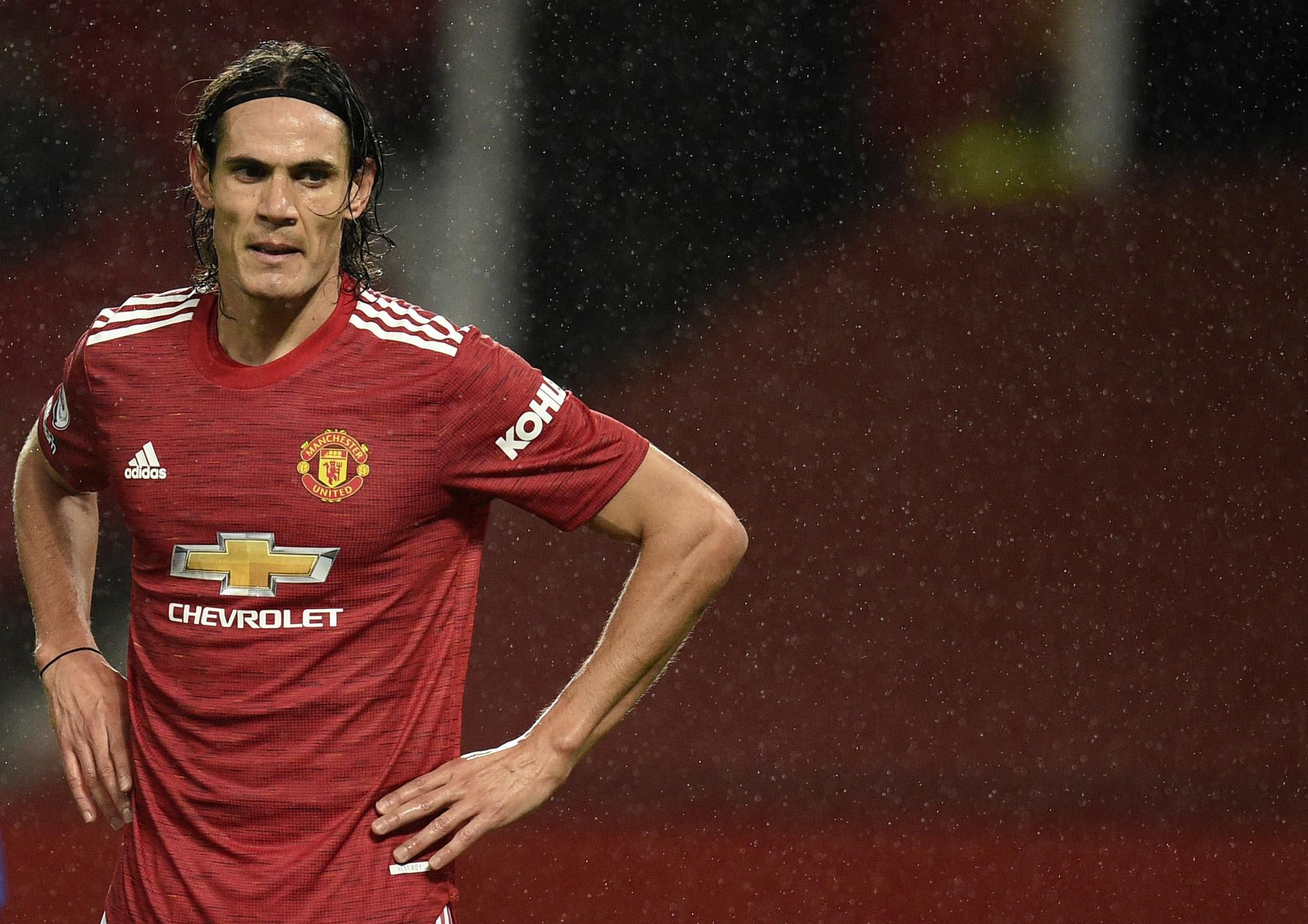 Edison Cavani v drese Manchesteru United