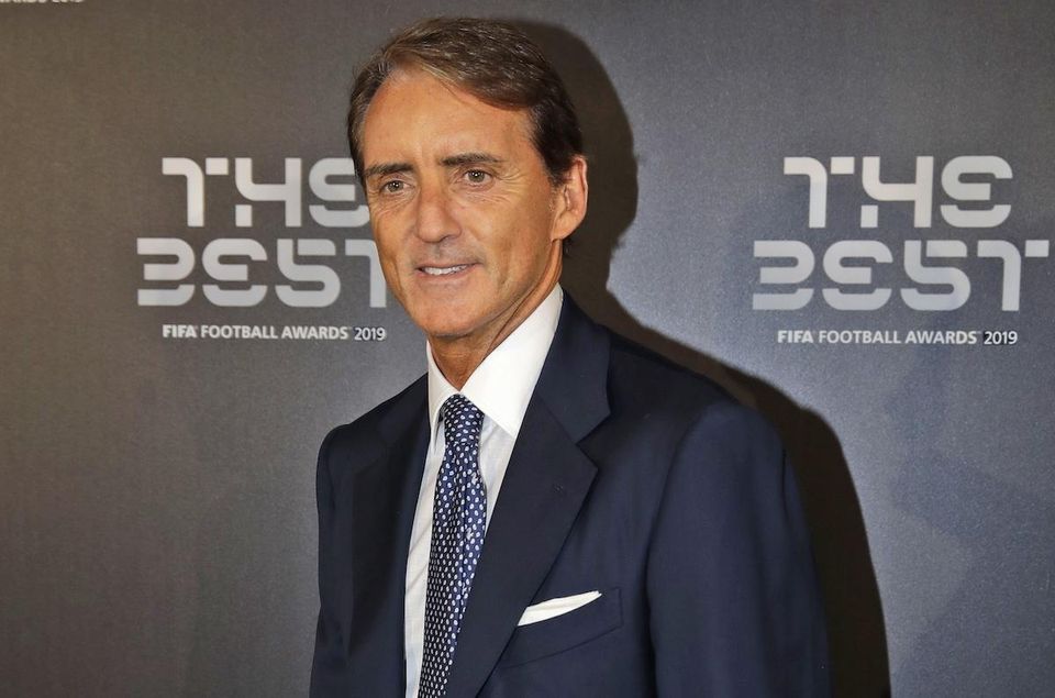 Taliansky tréner Roberto Mancini.
