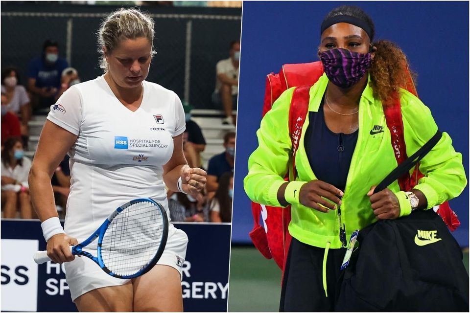 Kim Clijstersová a Serena Williamsová.