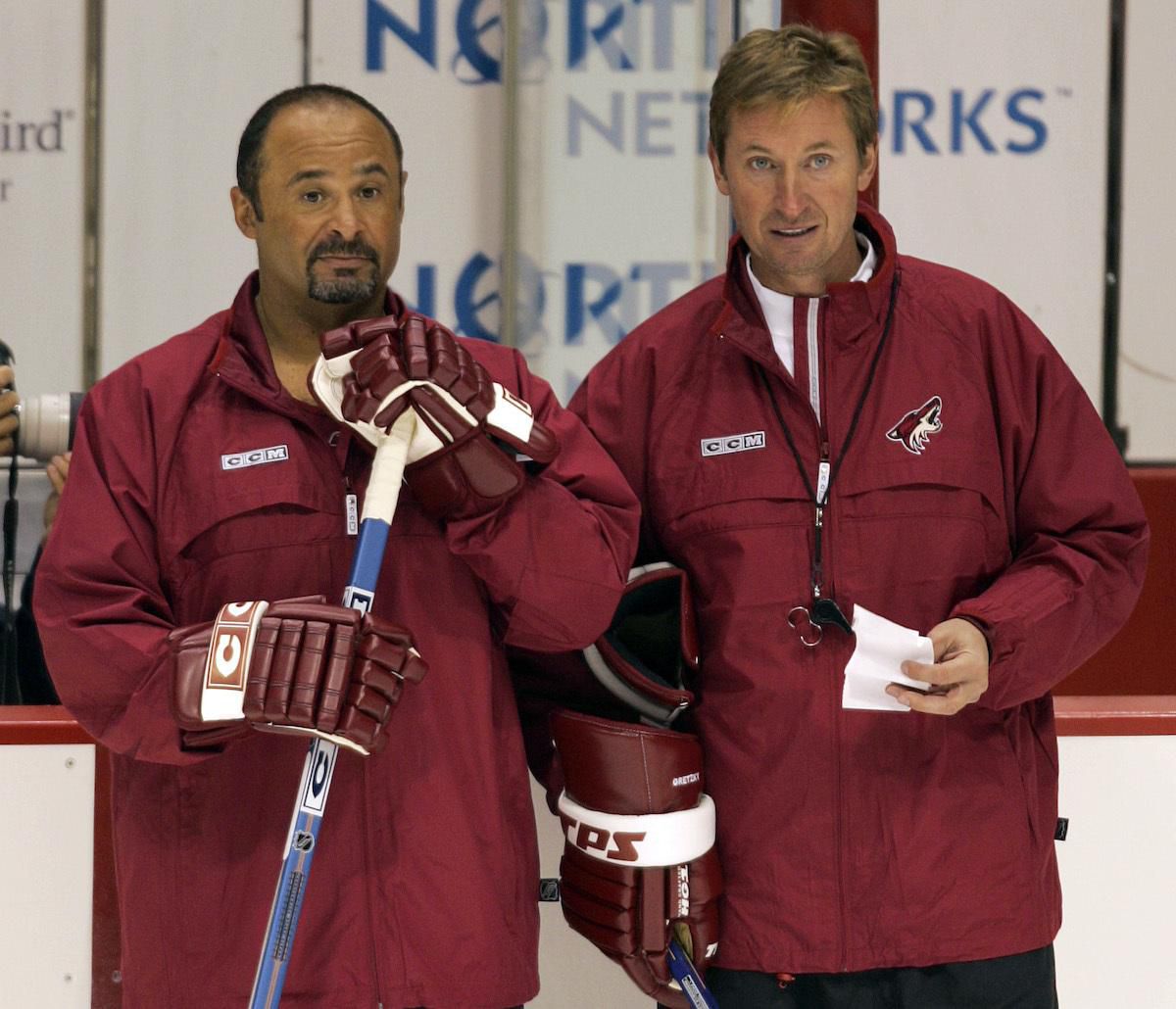 Grant Fuhr a Wayne Gretzky.