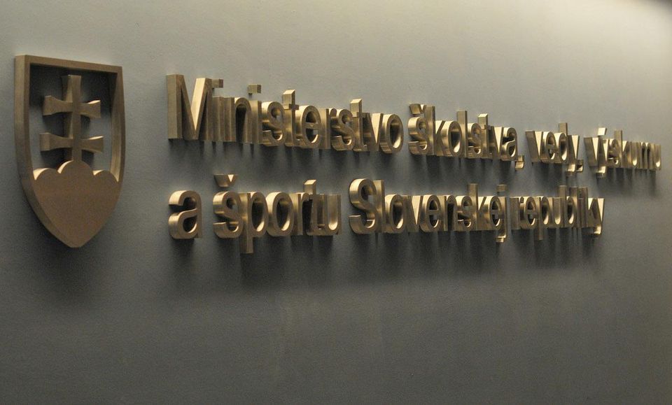 Ministerstvo školstva, vedy, výskumu a športu SR.