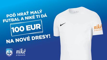 Poď hrať Niké TOP ligu a Niké ti dá 100€ na nové dresy