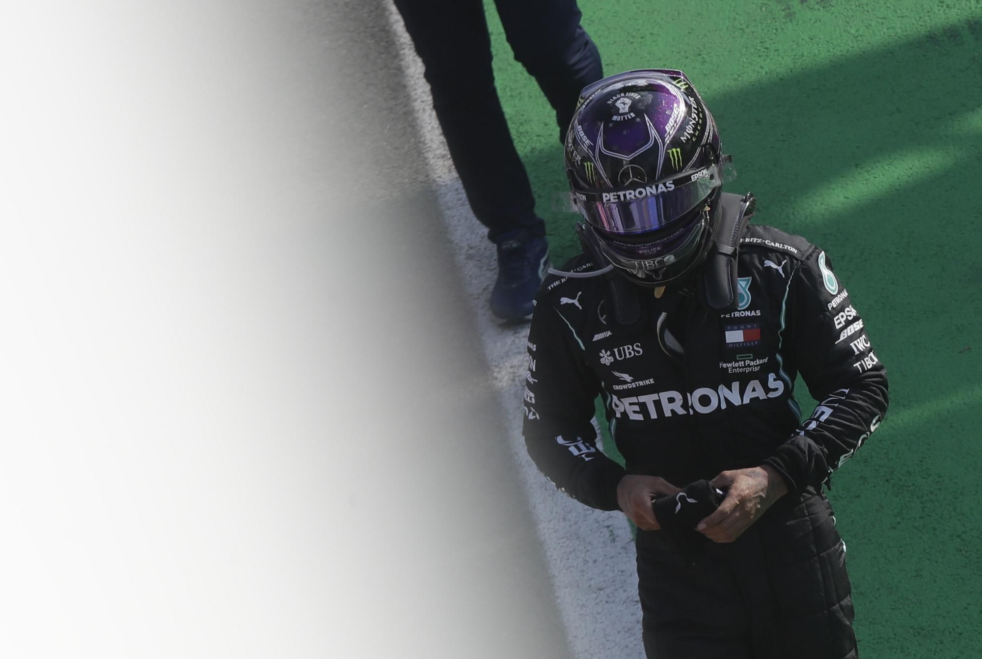 Lewis Hamilton na Veľkej cene Talianska 2020.