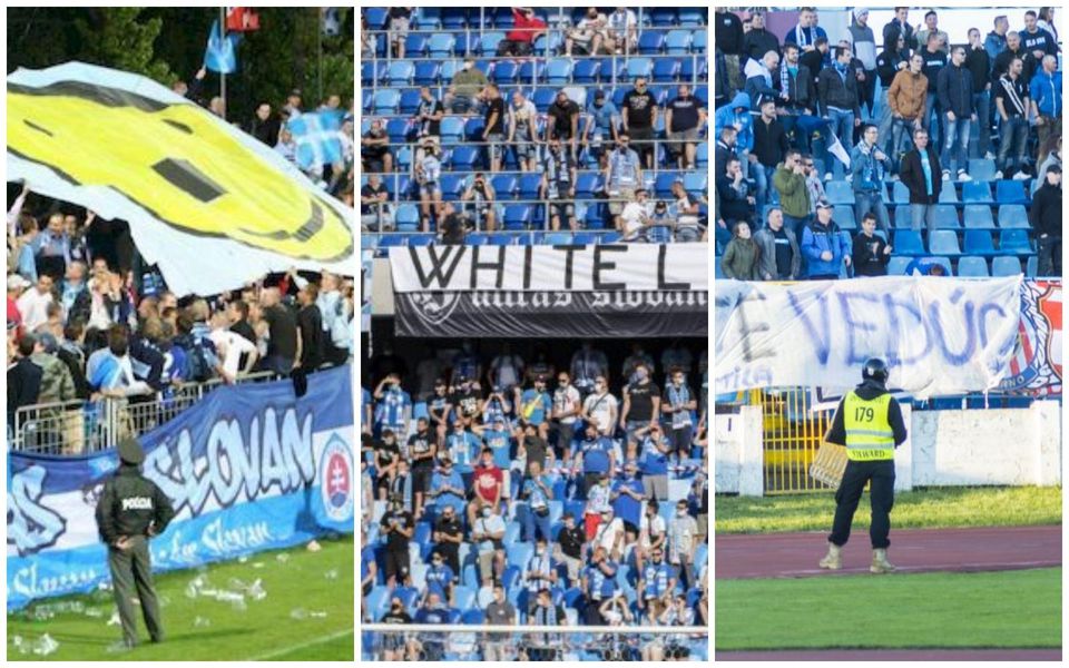 Fanúšikovia Slovana a ich rasistické transparenty