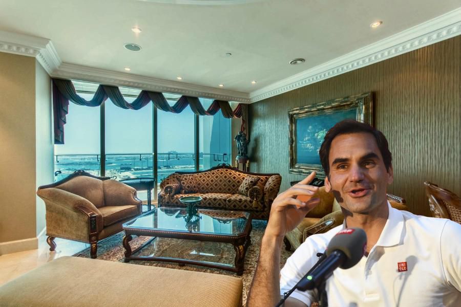 Apartmán Rogera Federera v Dubaji.