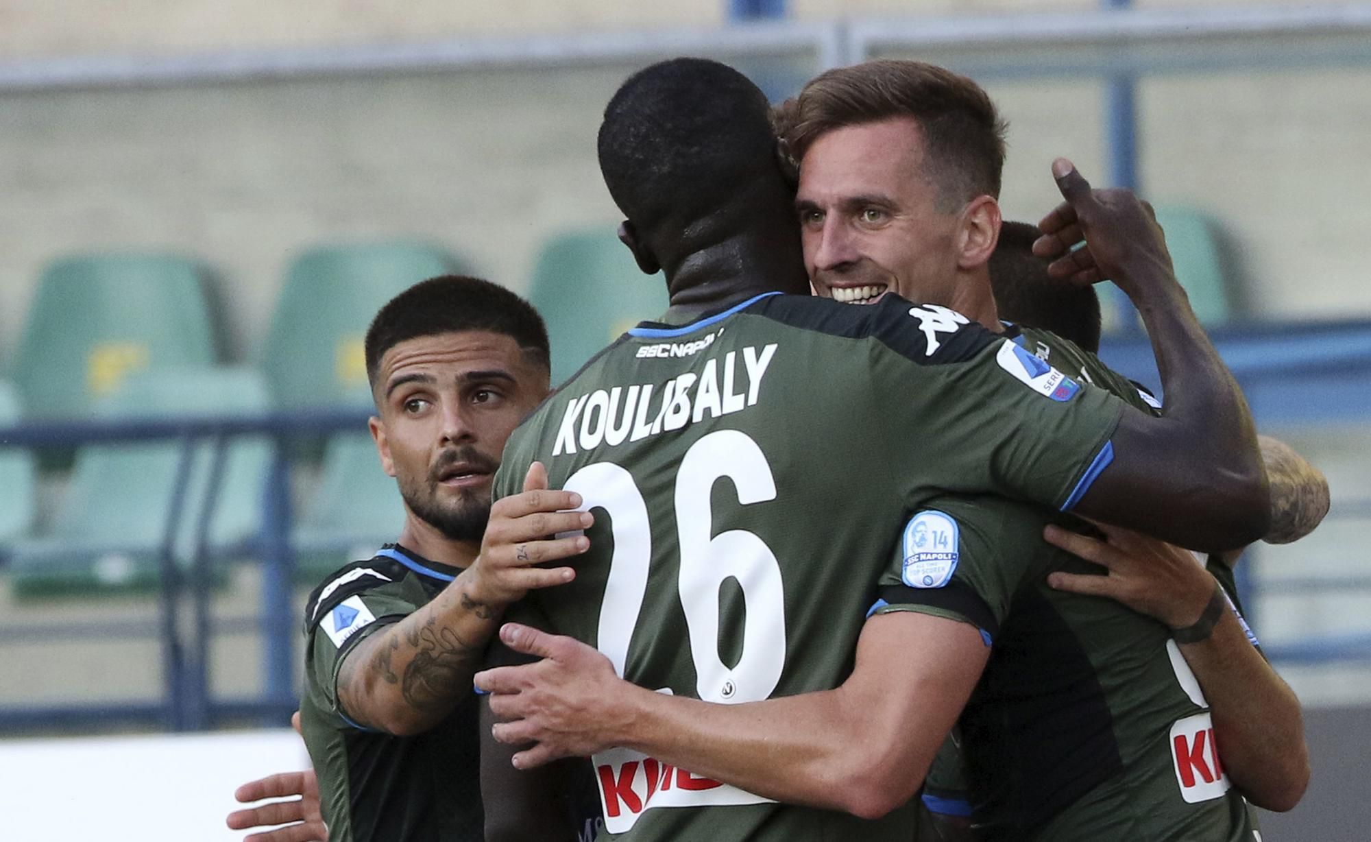 Lorenzo Insigne, Kalidou Koulibaly a Arkadiusz Milik, SSC Neapol