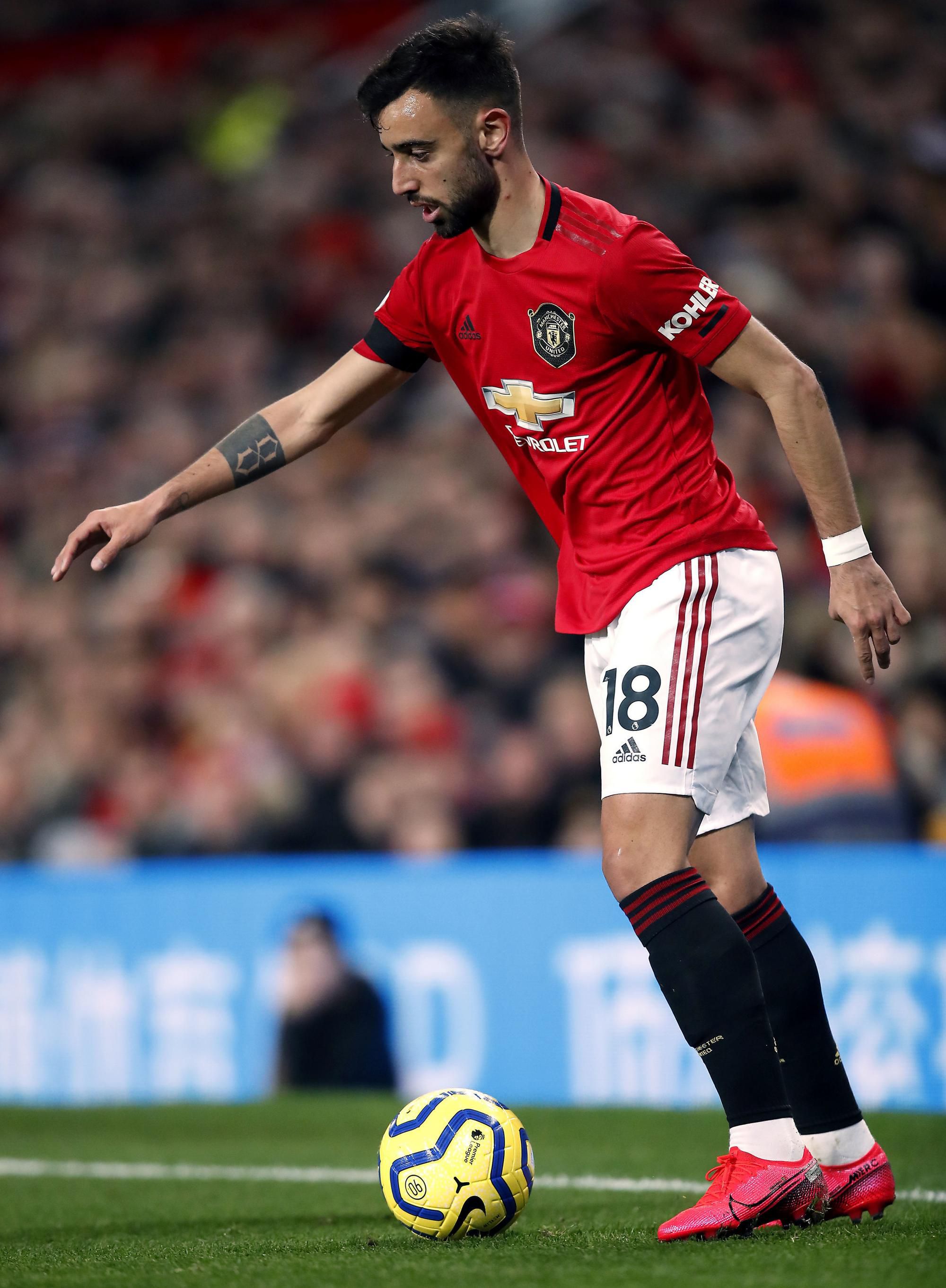 Bruno Fernandes v drese Manchestru United.