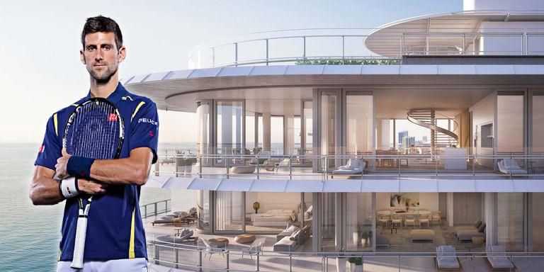 Novak Djokovič a jeho bývanie v Miami.