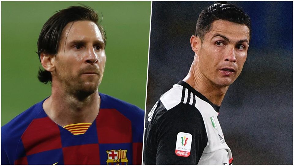 Koláž - Lionel Messi a Cristiano Ronaldo