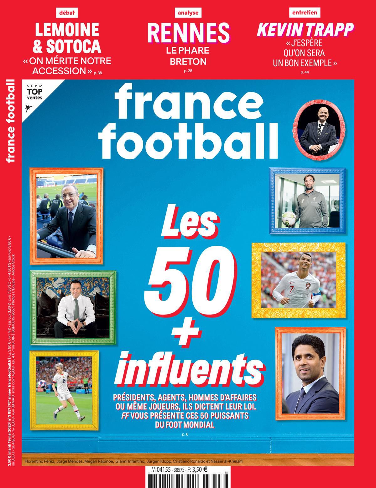 Titulná stránka France Football.