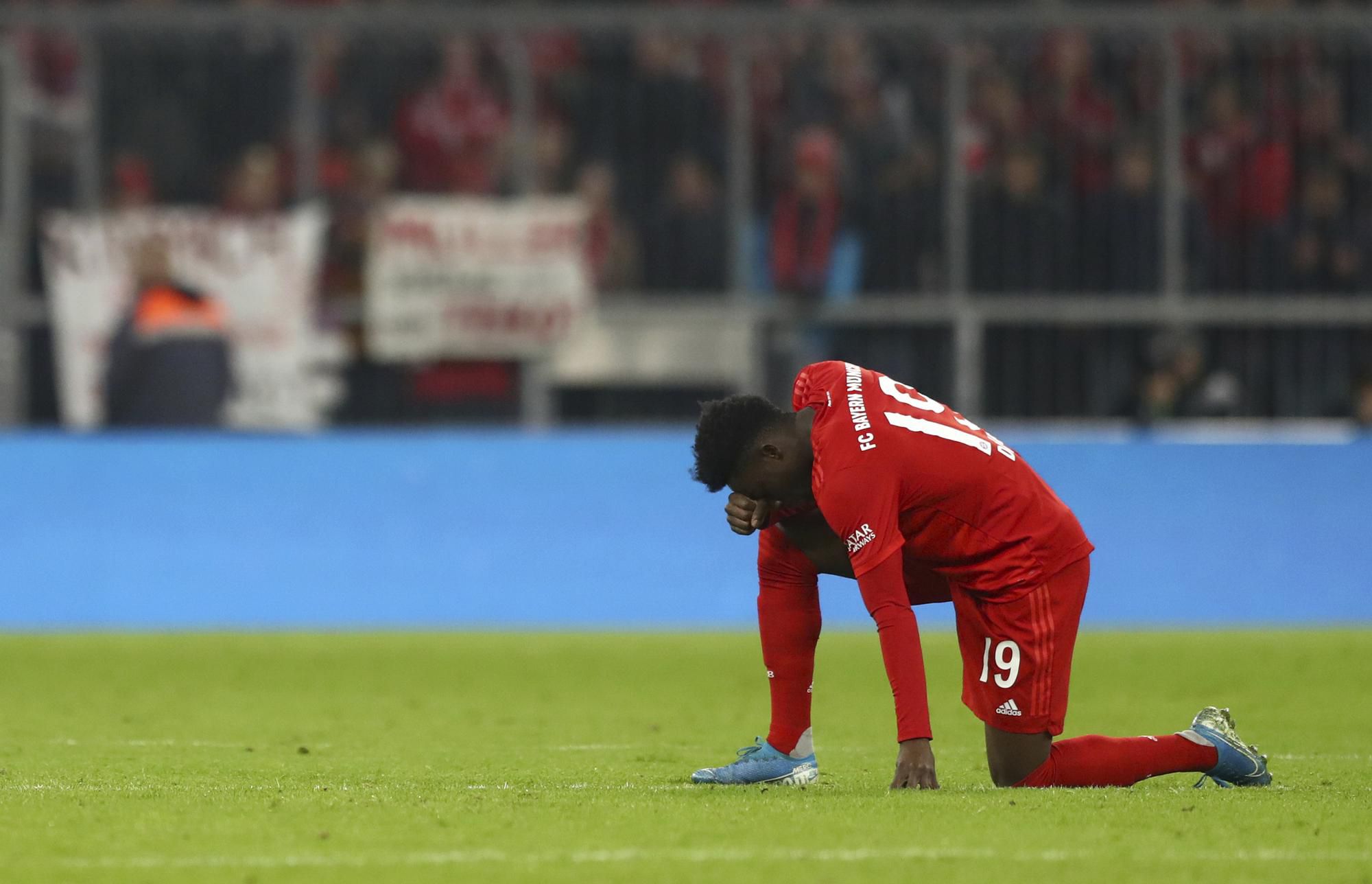 Alphonso Davies v drese Bayernu Mníchov.