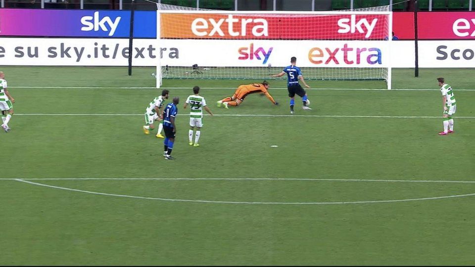 Roberto Gagliardini z Interu Milano zahodil nemožné