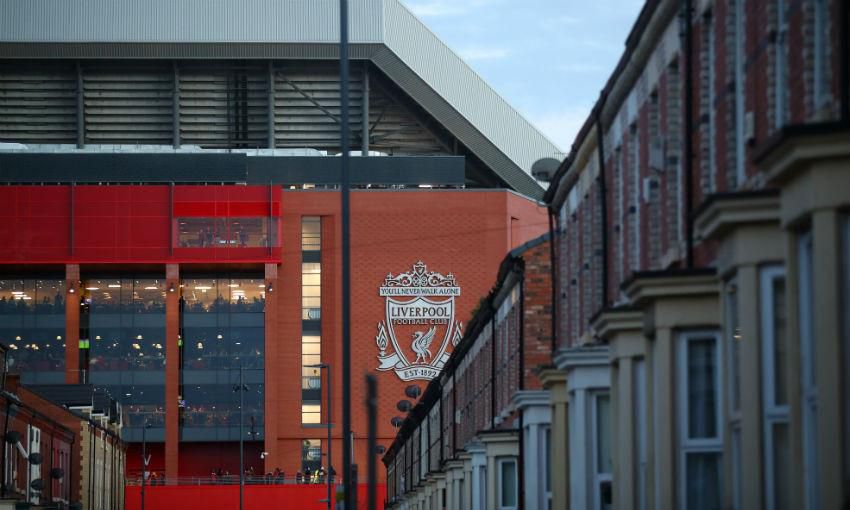 Štadión Liverpoolu Anfield.
