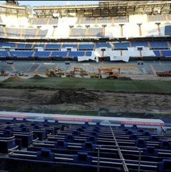 Na štadióne Realu Madrid to vyzerá ako po prírodnej katastrofe, rekonštrukcia je v plnom prúde