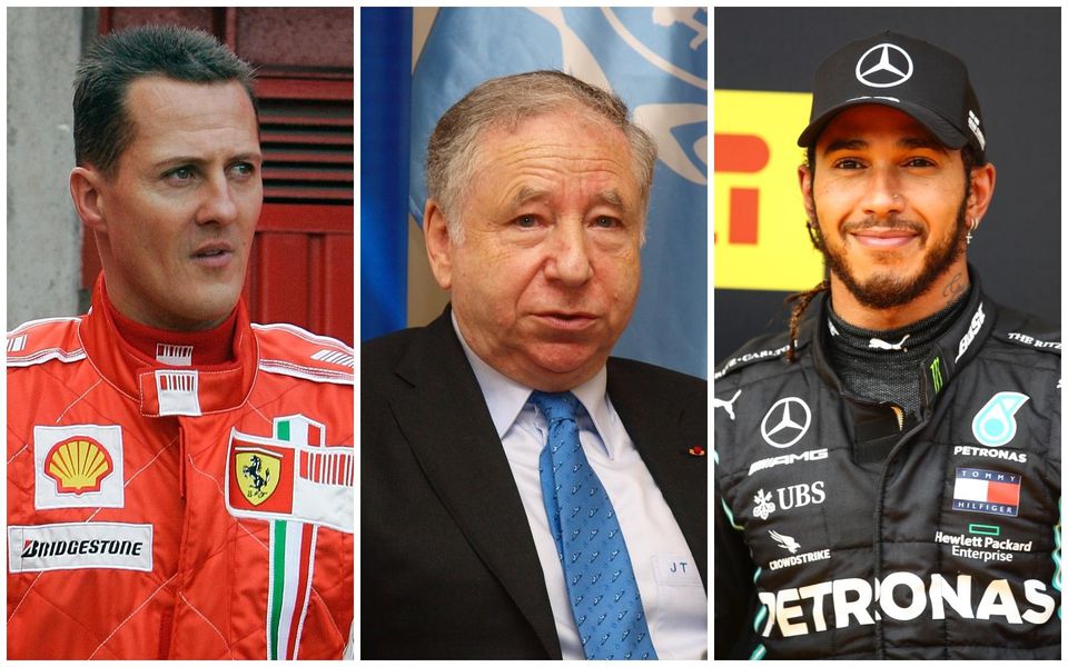 Michael Schumacher, Jean Todt a Lewis Hamilton