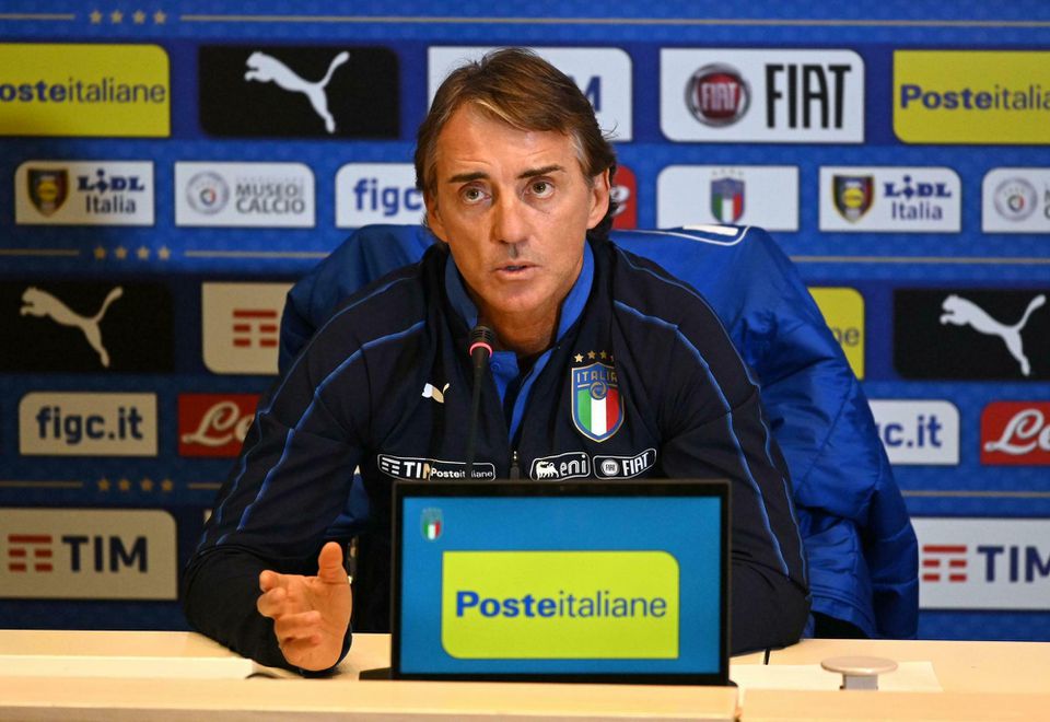 Tréner talianskej futbalovej reprezentácie Roberto Mancini.