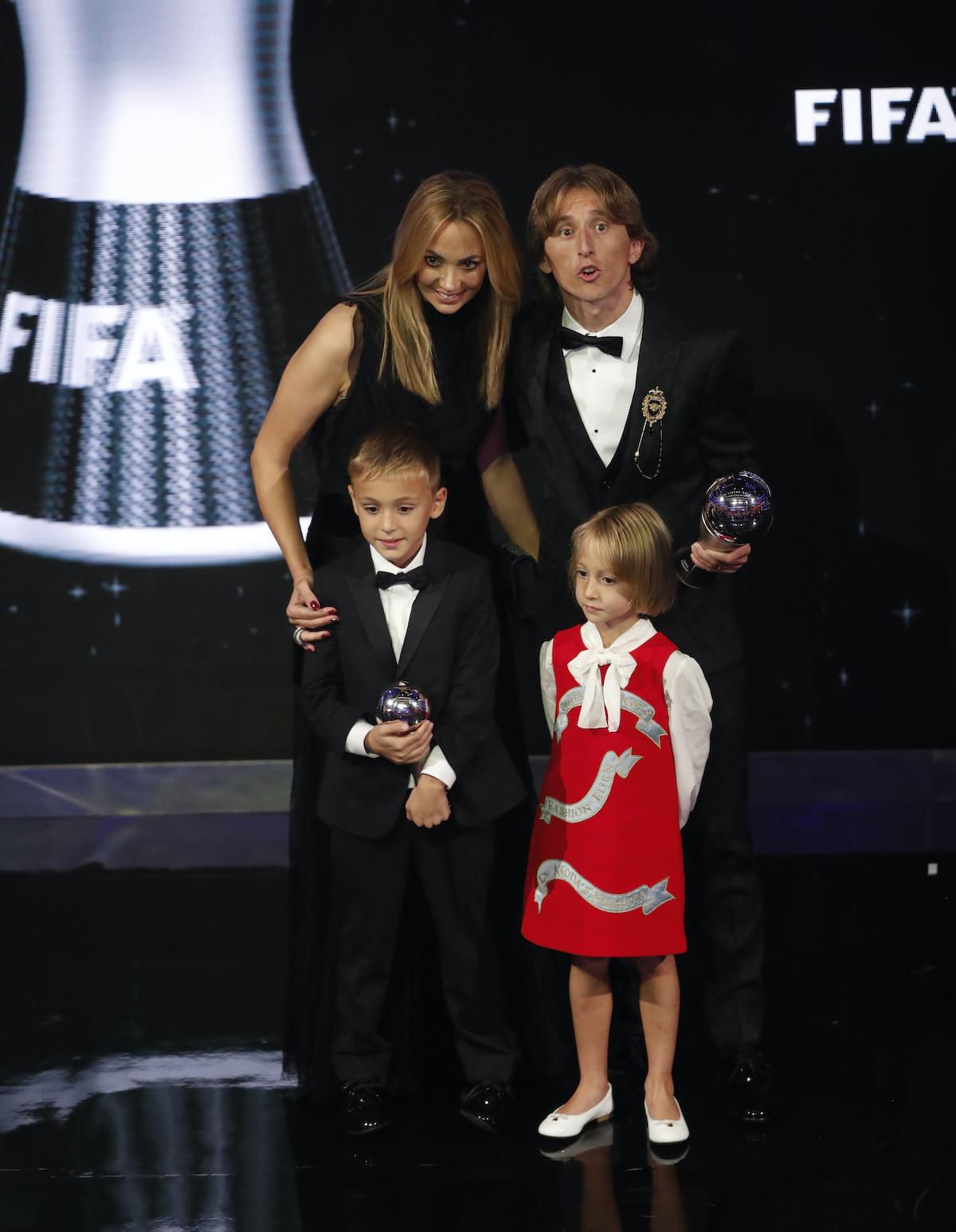 Luka Modrič s rodinou.