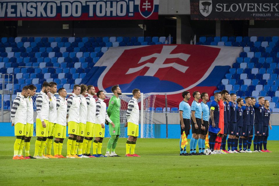 Zápas Ligy národov Slovensko - Česko.