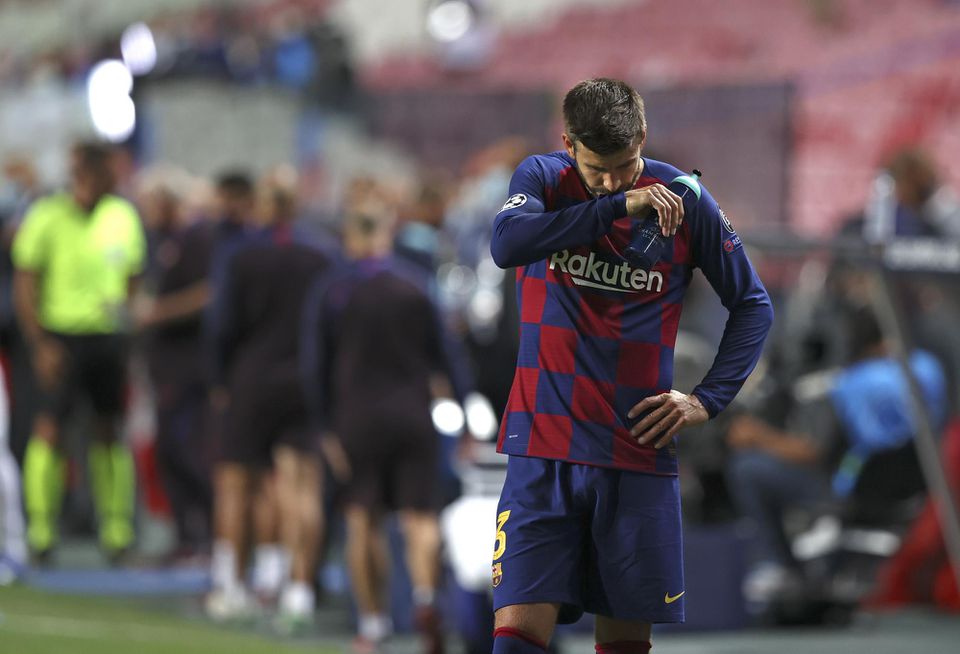 Obranca FC Barcelona Gerard Piqué.