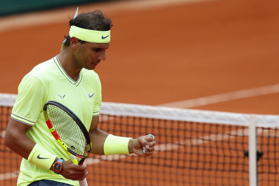 Rafael Nadal vo finále Roland Garros 2019.