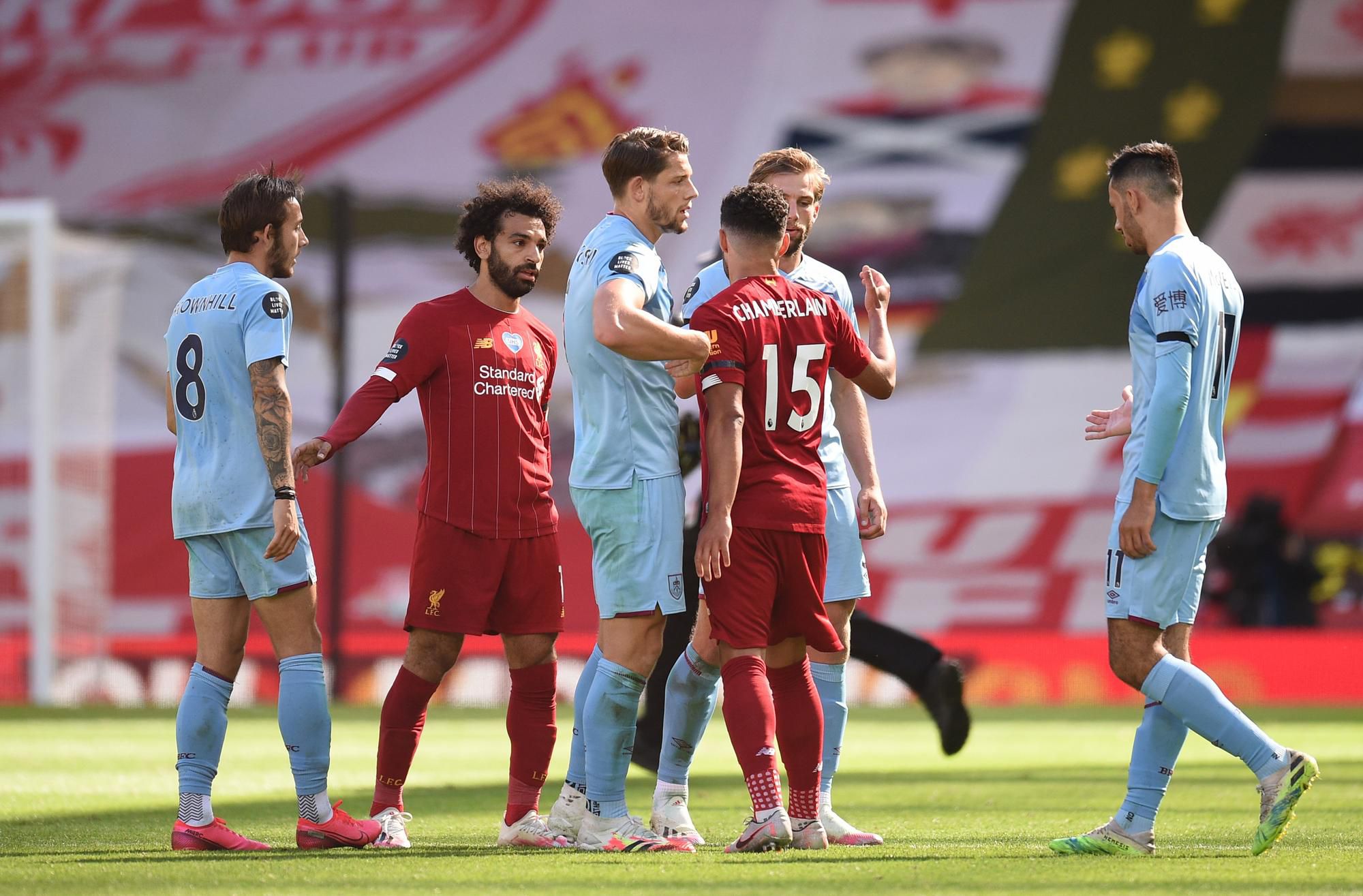 Liverpool FC v zápase proti Burnley FC