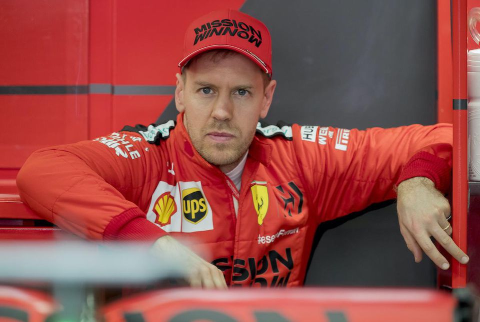 Nemecký jazdec F1 Sebastian Vettel.