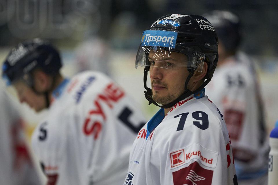 Slovenský hokejista Libor Hudáček v drese Liberca.
