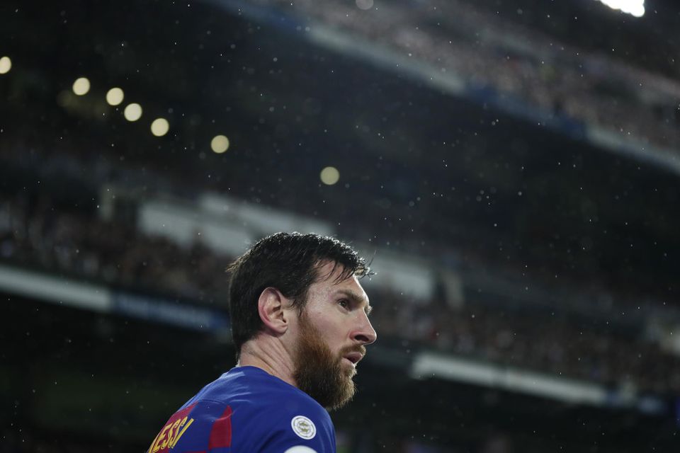 Lionel Messi v drese FC Barcelona.