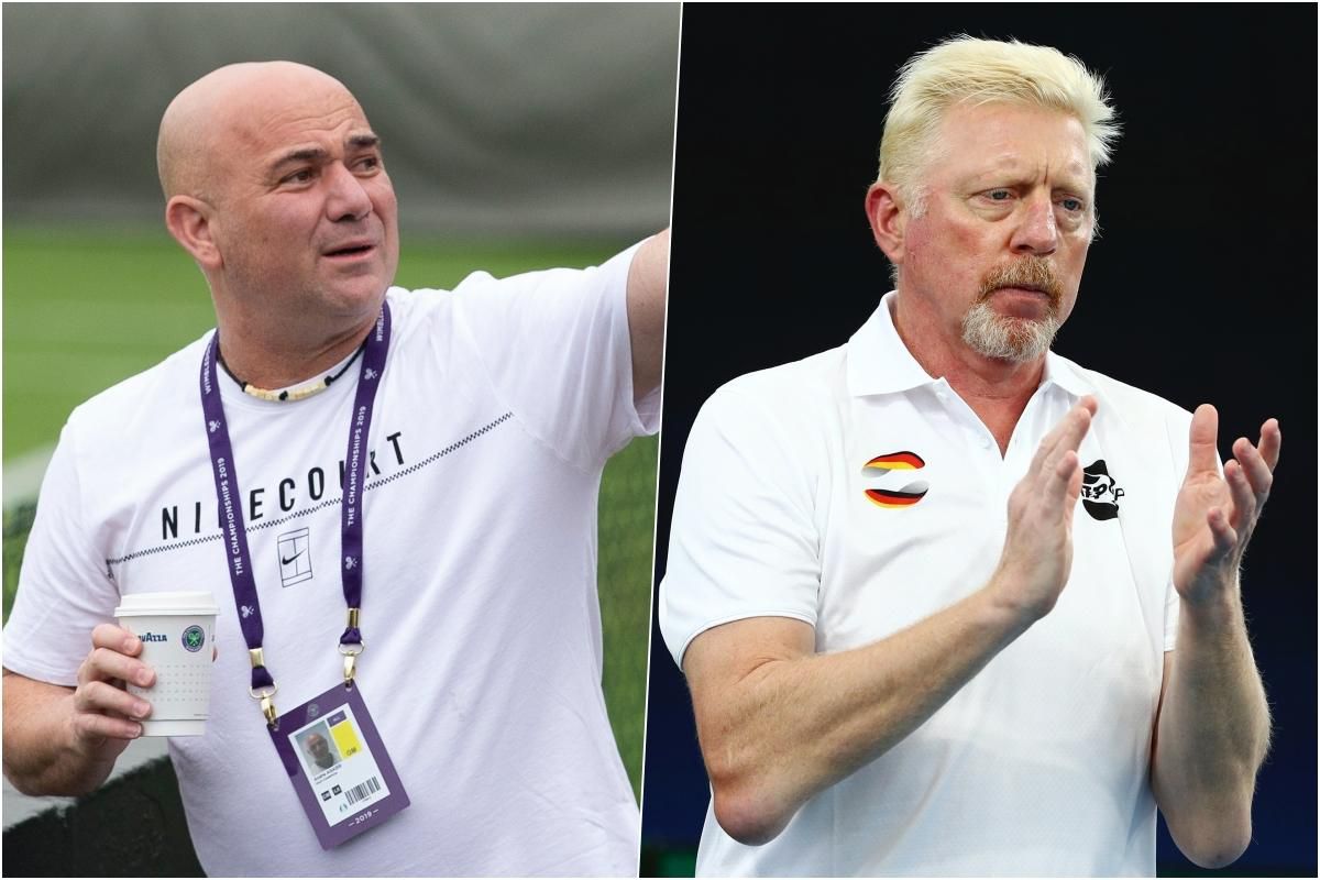 Andre Agassi a Boris Becker.