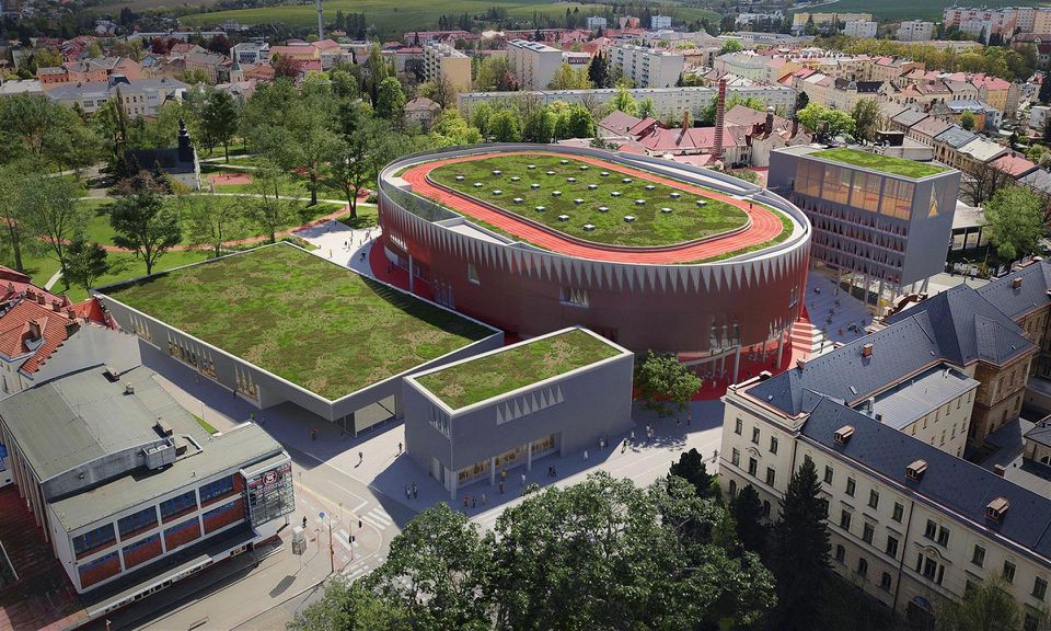 Nový multifunkčný športový komplex v Jihlave.