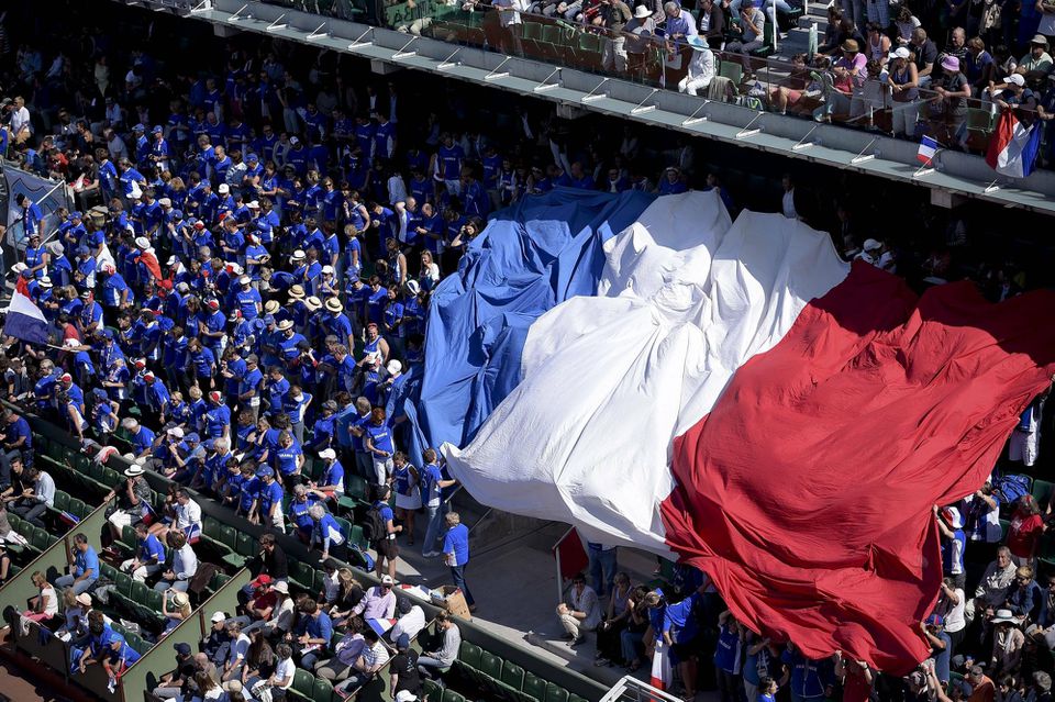 Francúzska vlajka na Roland Garros