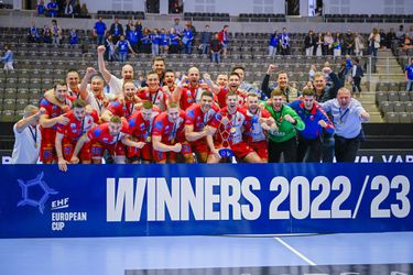 Európsky pohár: Vojvodina Novi Sad oslavuje zisk prvej kontinentálnej trofeje