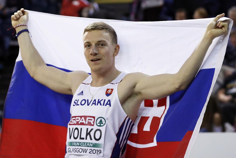 Ján Volko získal zlatú medailu v behu na 60 m na halových majstrovstvách Európy v Glasgowe s časom 6,60 s.