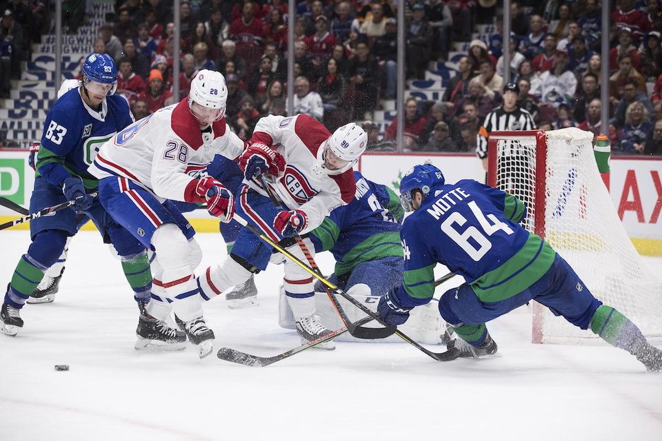 Tomáš Tatar (Montreal Canadiens) v zápase s Vancouverom Canucks.