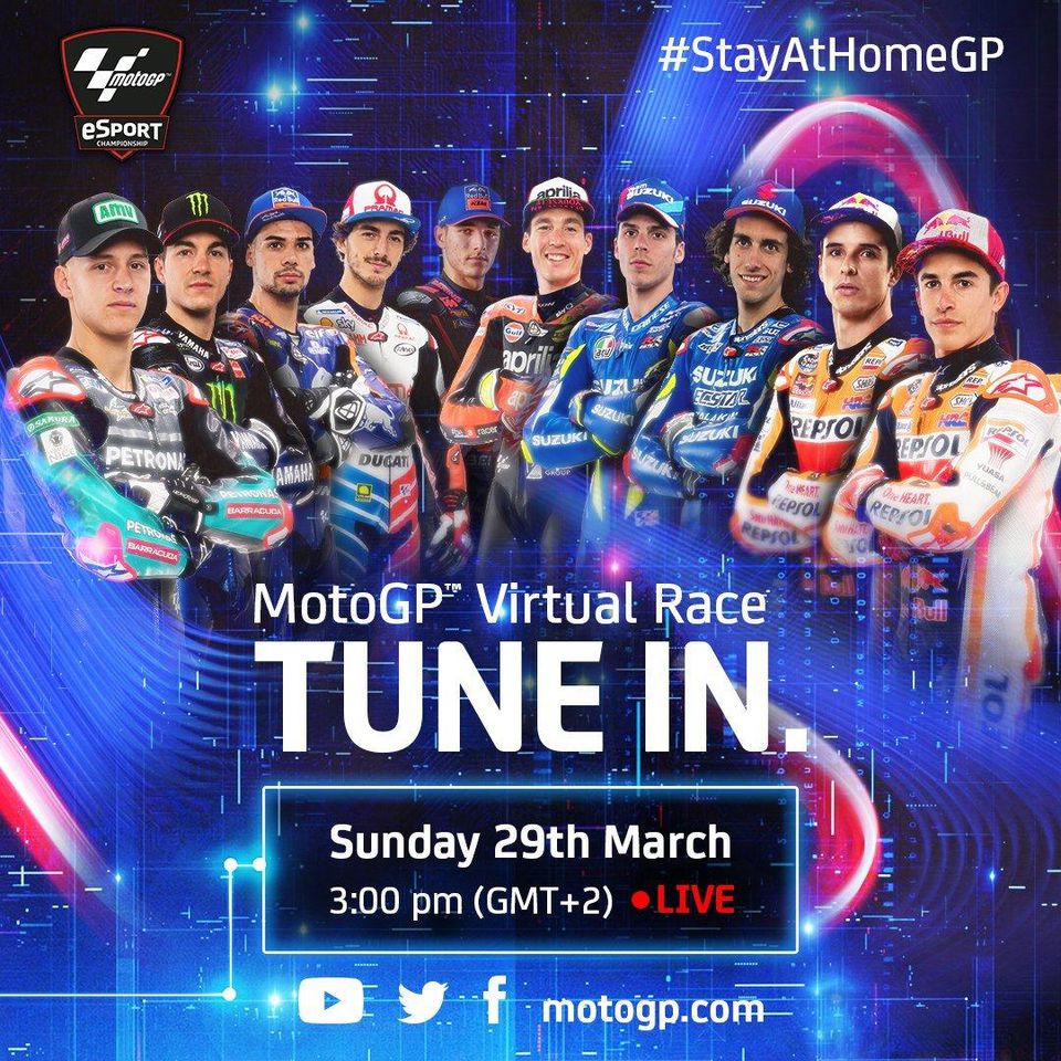 Hviezdy MotoGP budú súťažiť vo virtuálnom priestore.