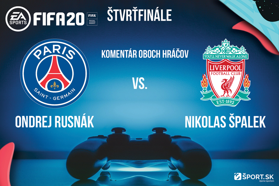 VIDEO: Ondrej Rusnák - Nikolas Špalek (štvrťfinále turnaja FIFA 20)