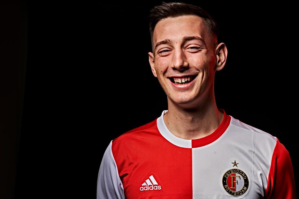 Róbert Boženík v drese Feyenoordu Rotterdam.
