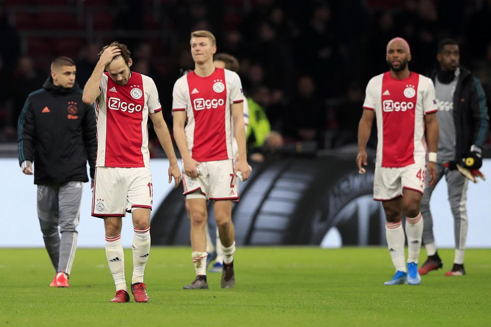 Sklamaní hráči Ajaxu.